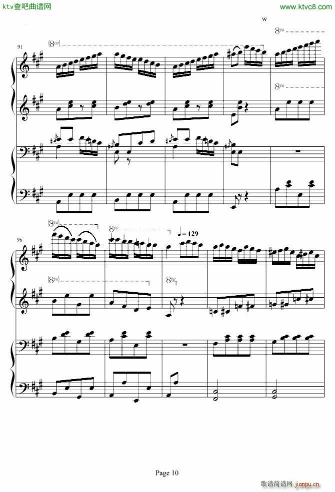 土耳其进行曲 四手联弹 李云迪_周杰伦10