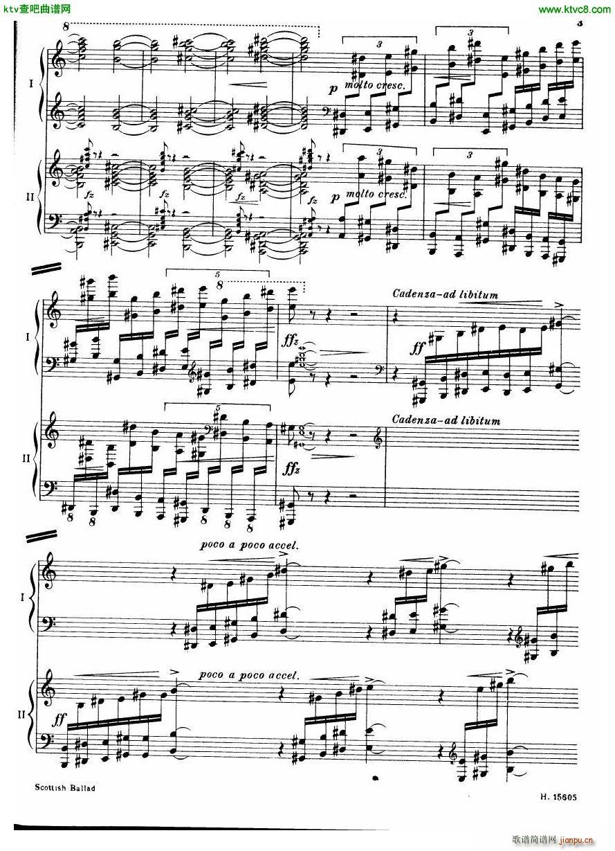 Britten Scottish Ballad op 26 arr for 2 pianos4