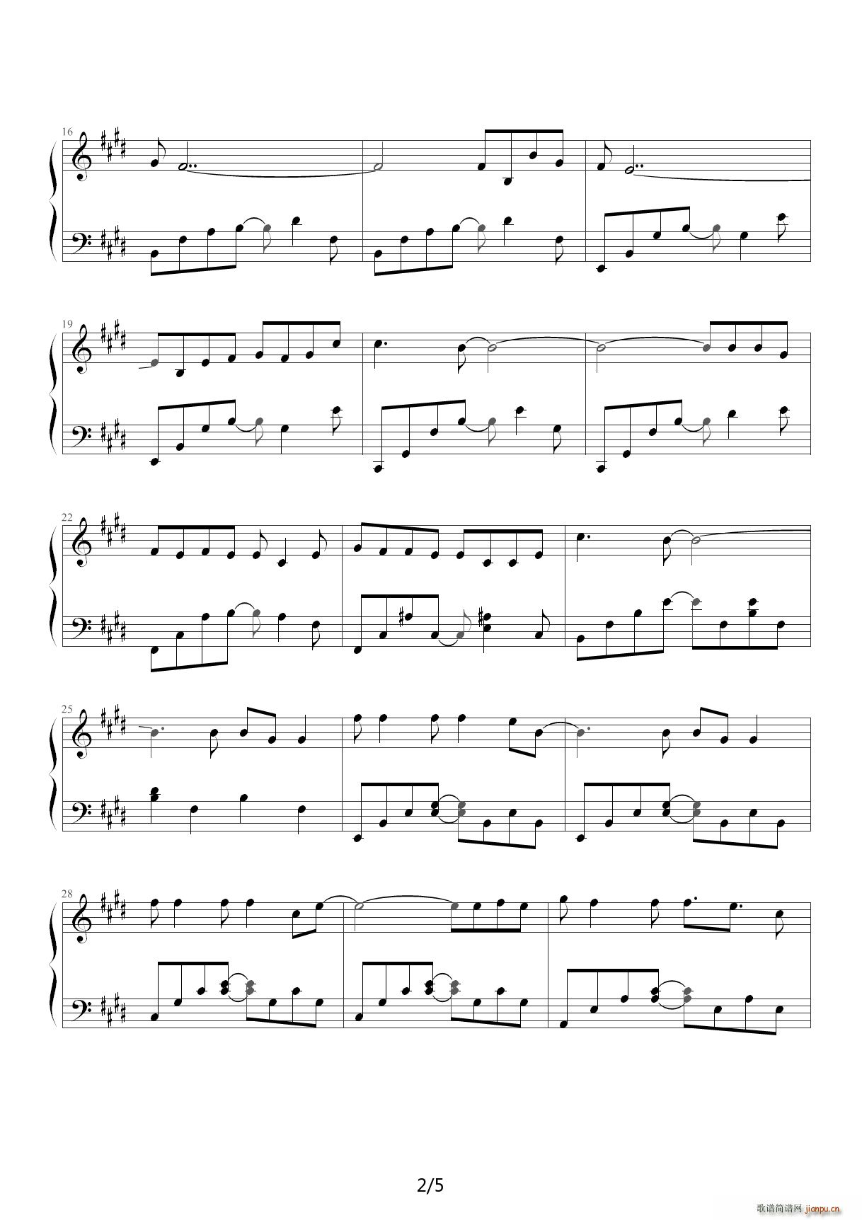 花开在眼前（韩磊 完美版） E调2