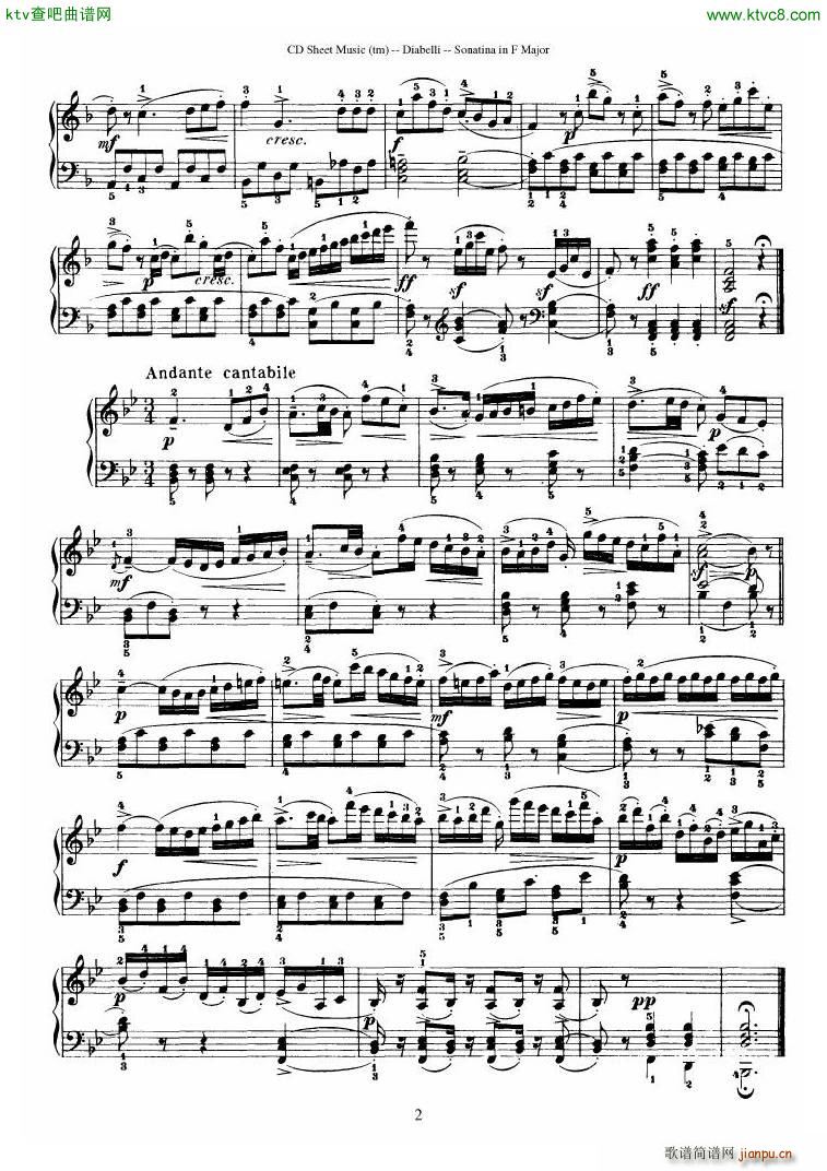 Diabelli Sonatinas Op 168 No 1 7 34P2