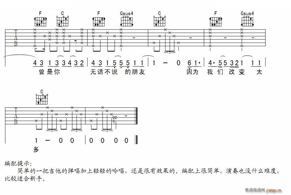 下个星期去英国 吉他弹唱谱 ―_陈绮贞3