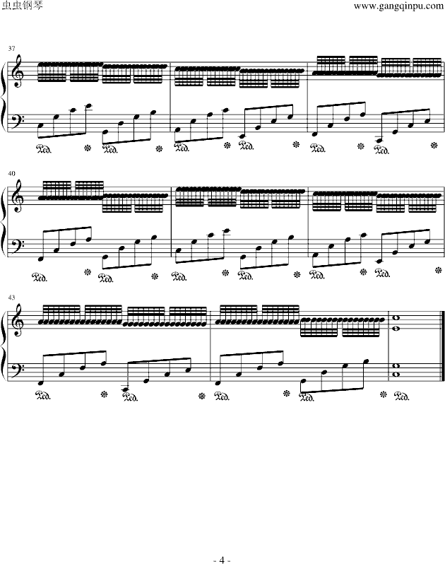 卡农-我的野蛮女友-钢琴谱(钢琴曲)-帕赫贝尔-Pachelbel4