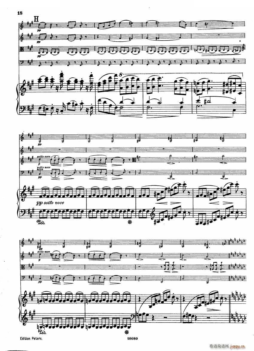 Brahms op 34 Piano Quintet f-minor score（一）16