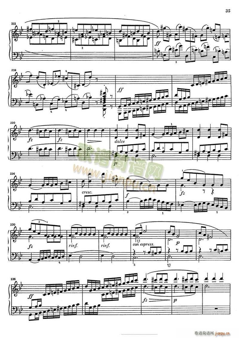 克莱门蒂g小调钢琴奏鸣曲 9 161