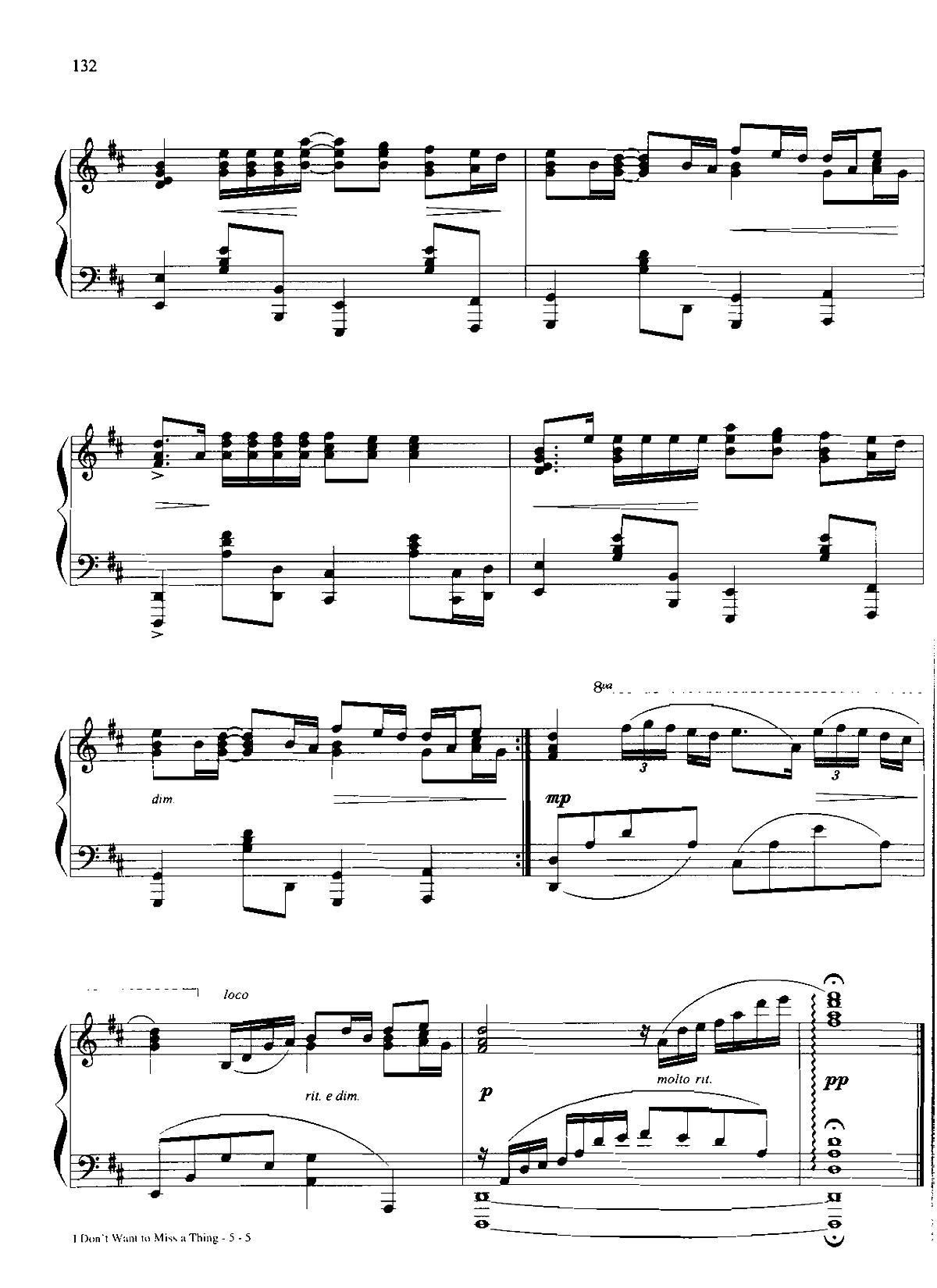 I DON T WANT TO MISS A THING(Dan Coates 流行情调 集)5