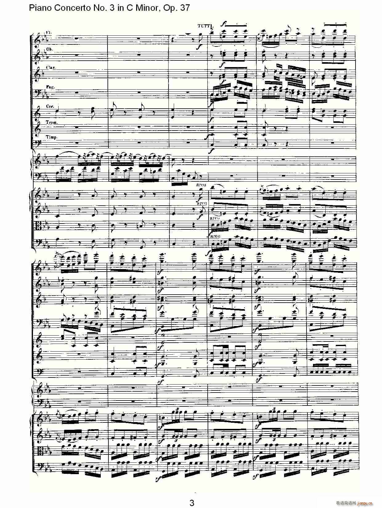 C小调钢琴第三协奏曲 Op.37  第三乐章3