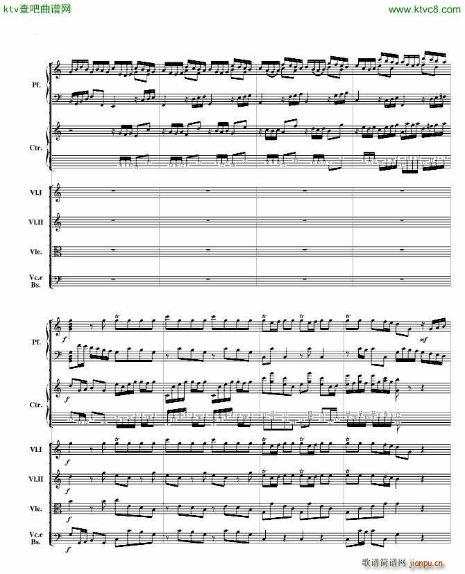 巴赫为四架钢琴写的钢琴协奏曲 钢琴吉他弦乐组_巴哈 Bach Johann Sebastian5