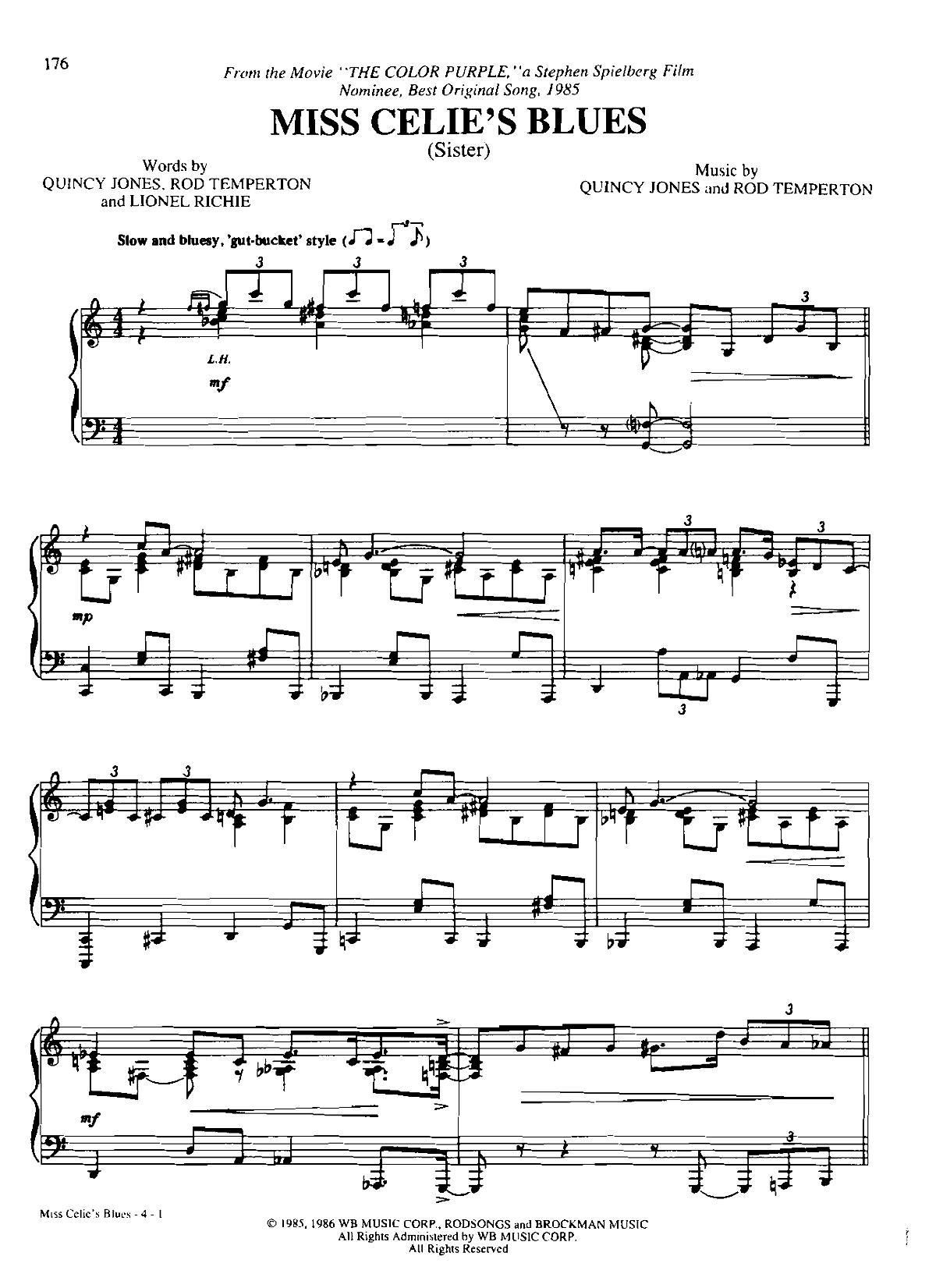 MISS CELIE S BLUES(Dan Coates 流行情调 集)1