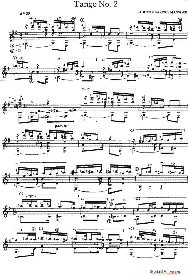 Tango No 2(古典吉他)1