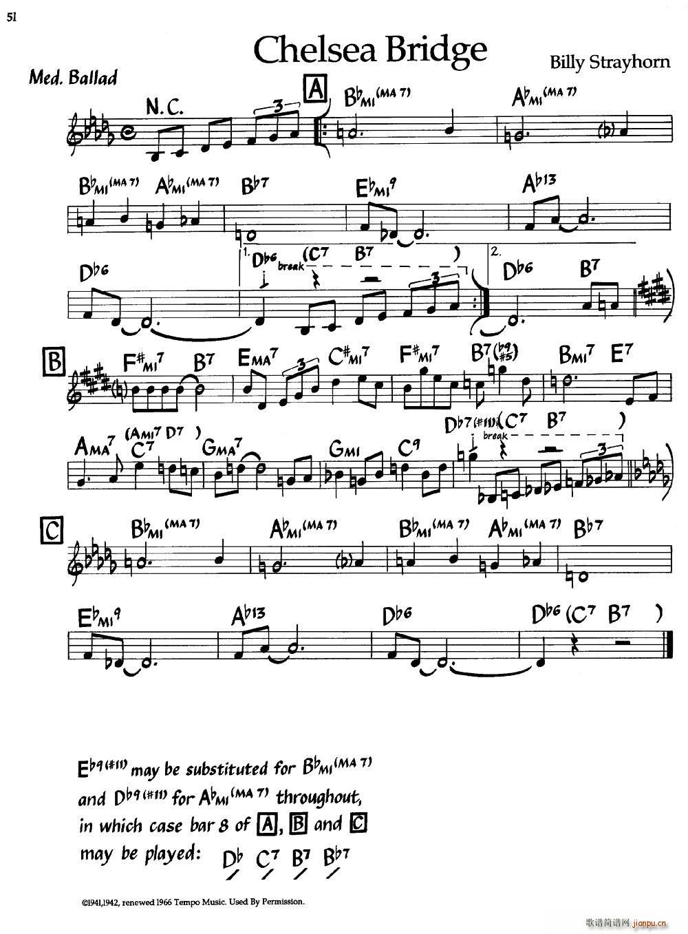 Chelsea Bridge(爵士钢琴曲)1
