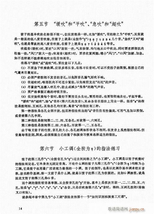 竹笛实用教程1-2014
