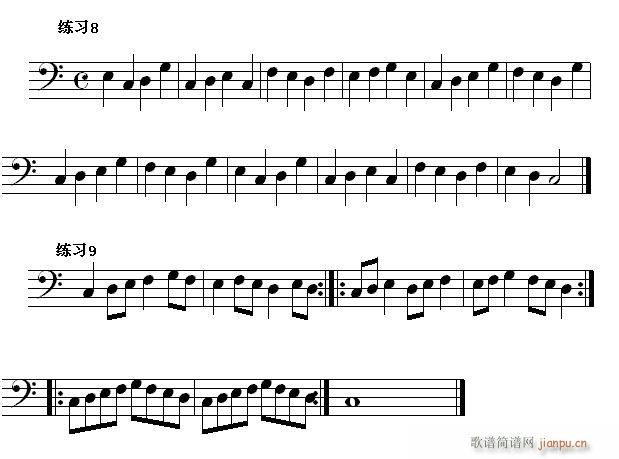 怎样看钢琴 第三节 识读低音部分常见的音乐进行(二 )3