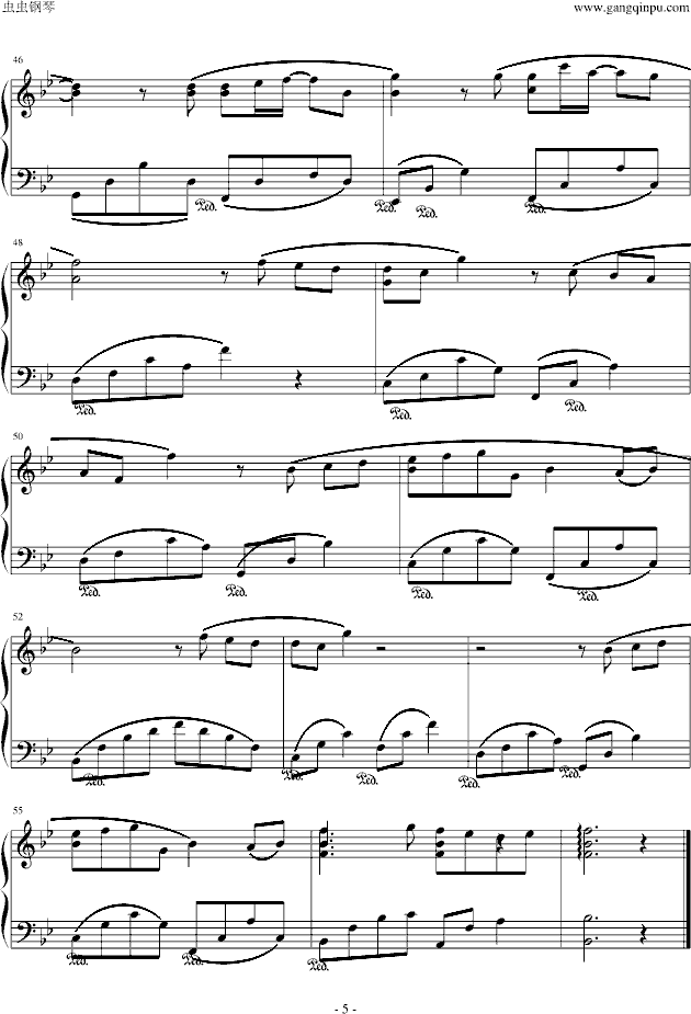 爱不单行（完整版）-钢琴谱(钢琴曲)-罗志祥5