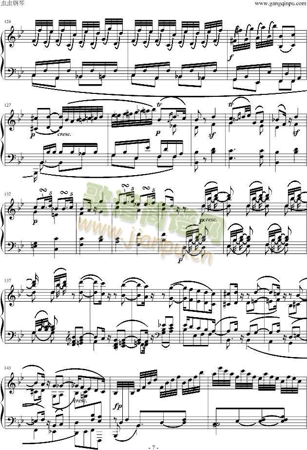 降B大调奏鸣曲7
