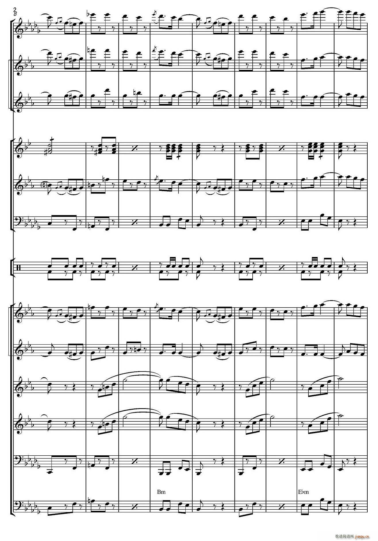 俄罗斯进行曲（marche-834）（合奏、俄罗斯原版谱）2