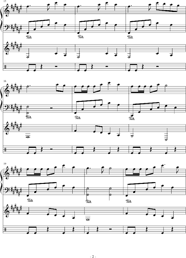 情绪（第一次编）-钢琴谱(钢琴曲)-wuliangyou2