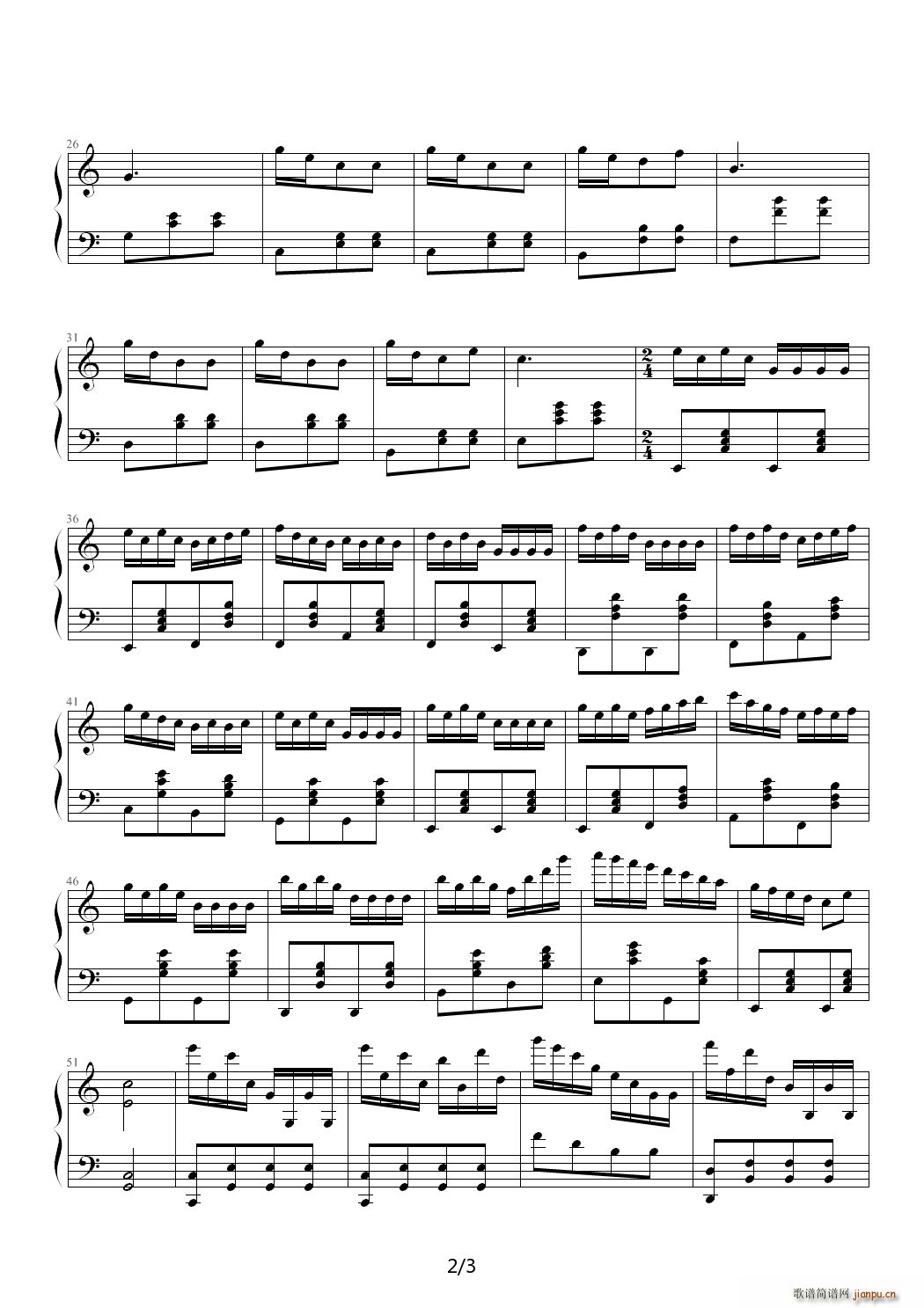 C大调奏鸣曲 第三乐章?舞会? C调2