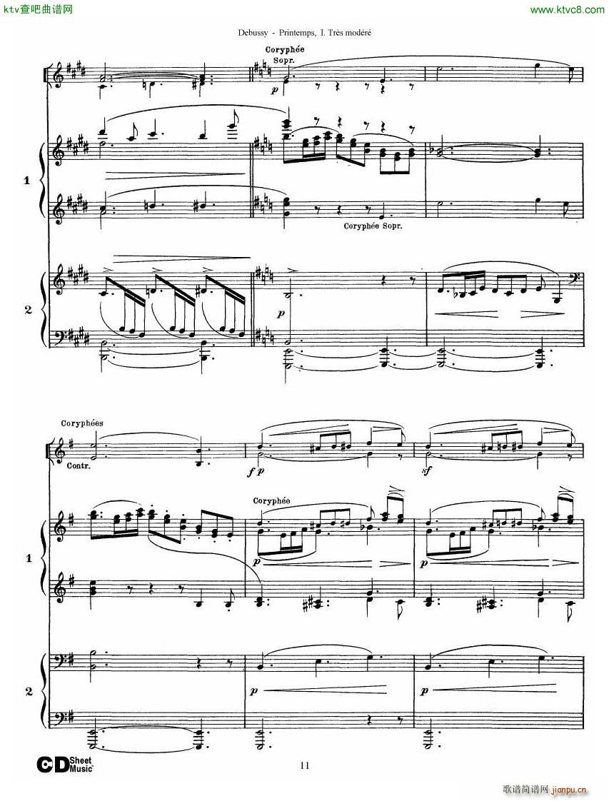 Debussy Printemps I11