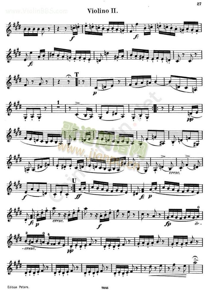四重奏《QUARTETTO Op.125.No.2》第二小提琴8