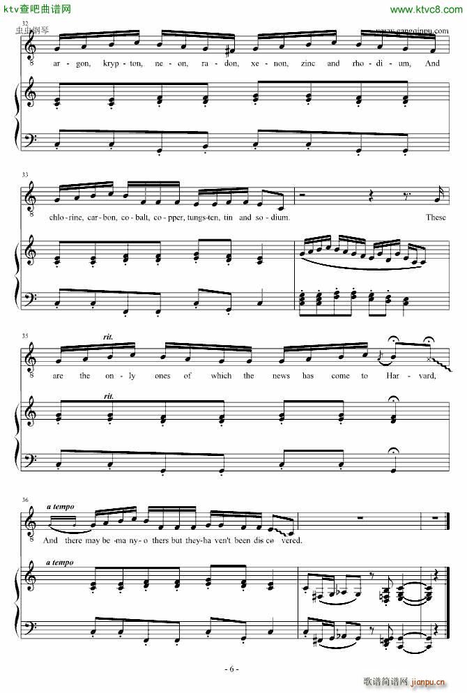 The Element Song 元素周期表之歌_Sheldon6