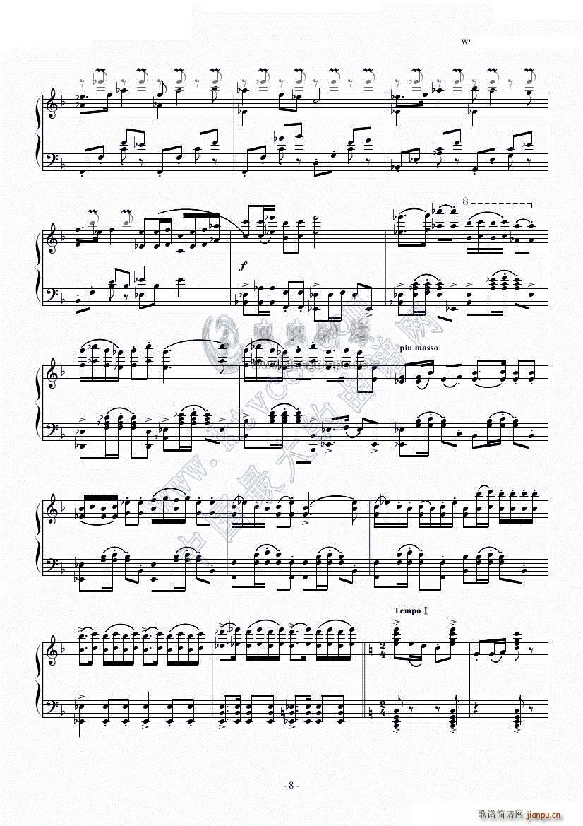 钢琴独奏精品《春节序曲》 -C调10