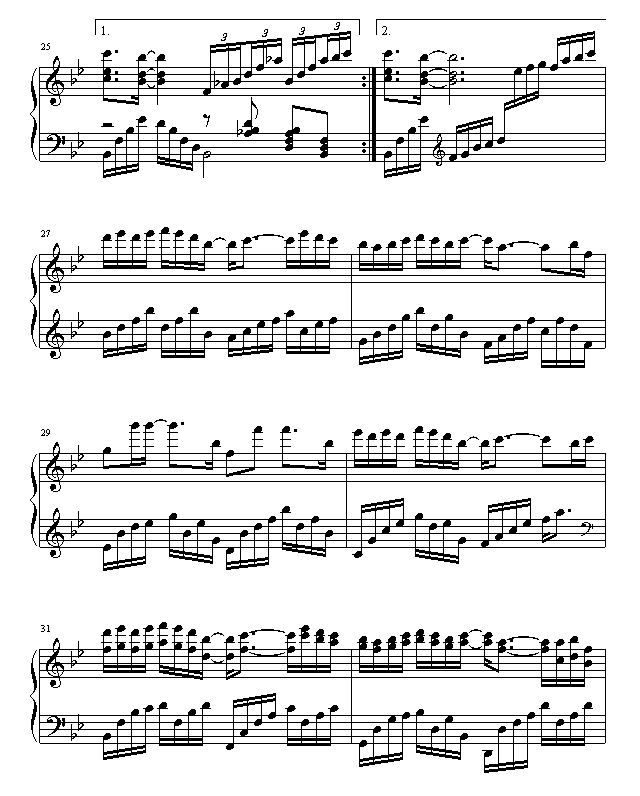 江南-钢琴谱(钢琴曲)-林俊杰4