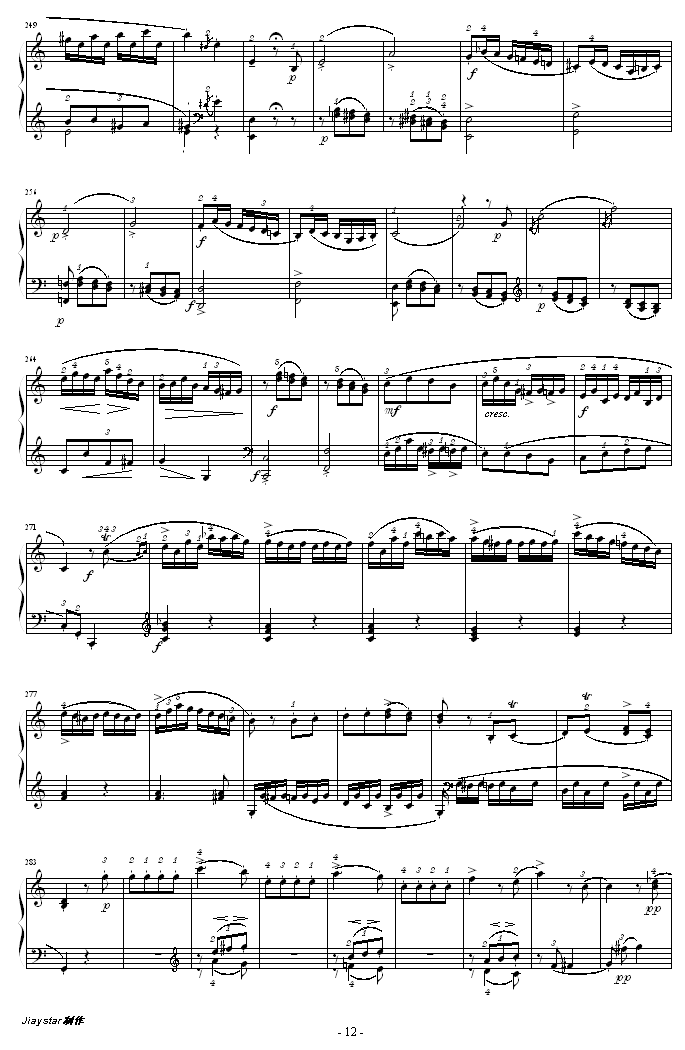 C大调钢琴奏鸣曲 K279-钢琴谱(钢琴曲)-莫扎特12