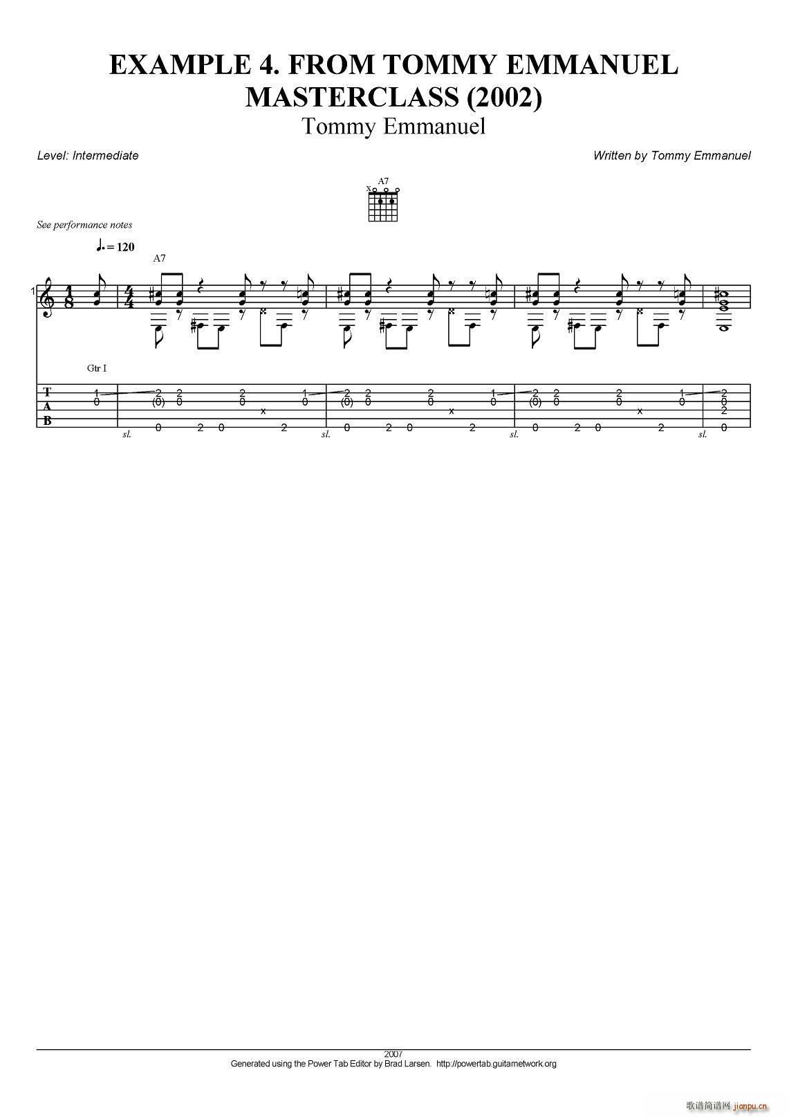 tommy emmanuel masterclass example-4(指弹吉他)1