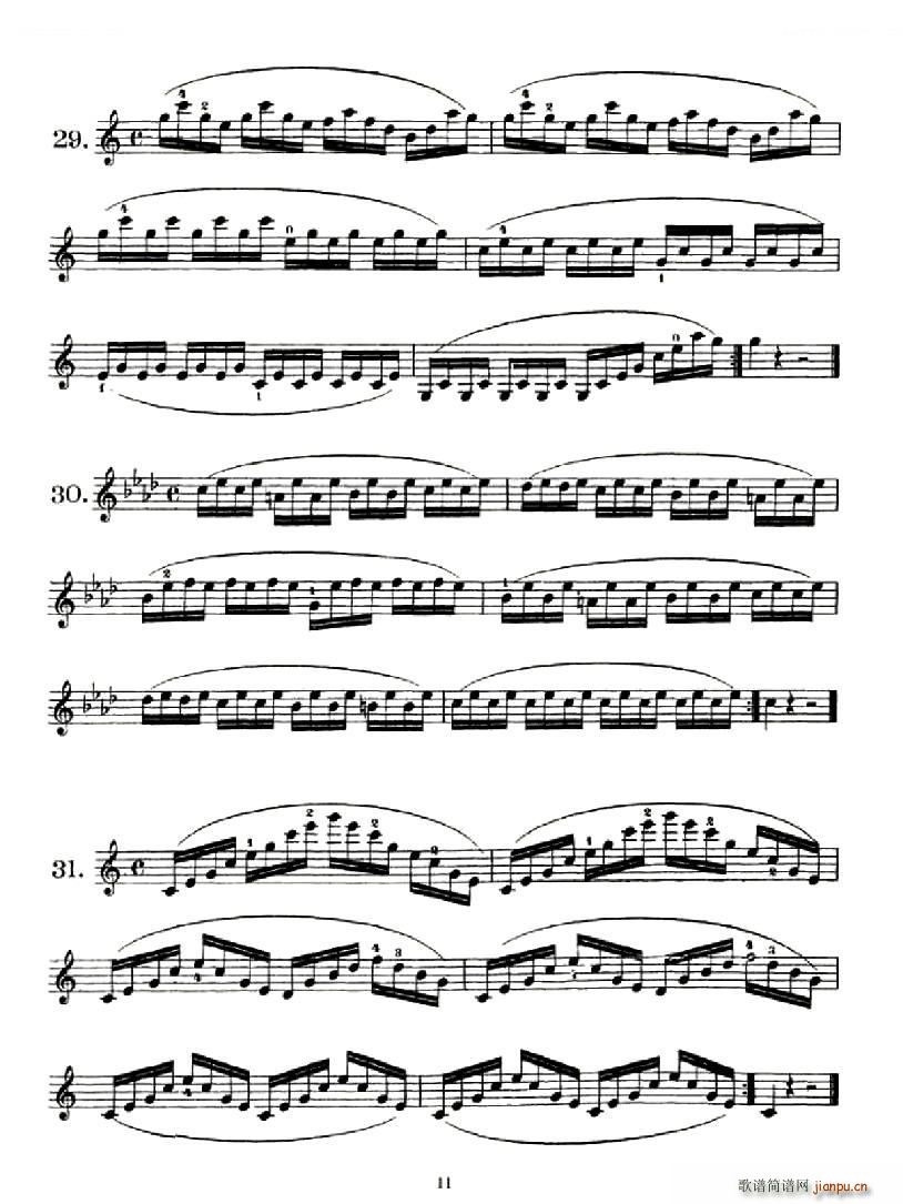 School of Mechanism Op 74（小提琴技巧 作品 74）11