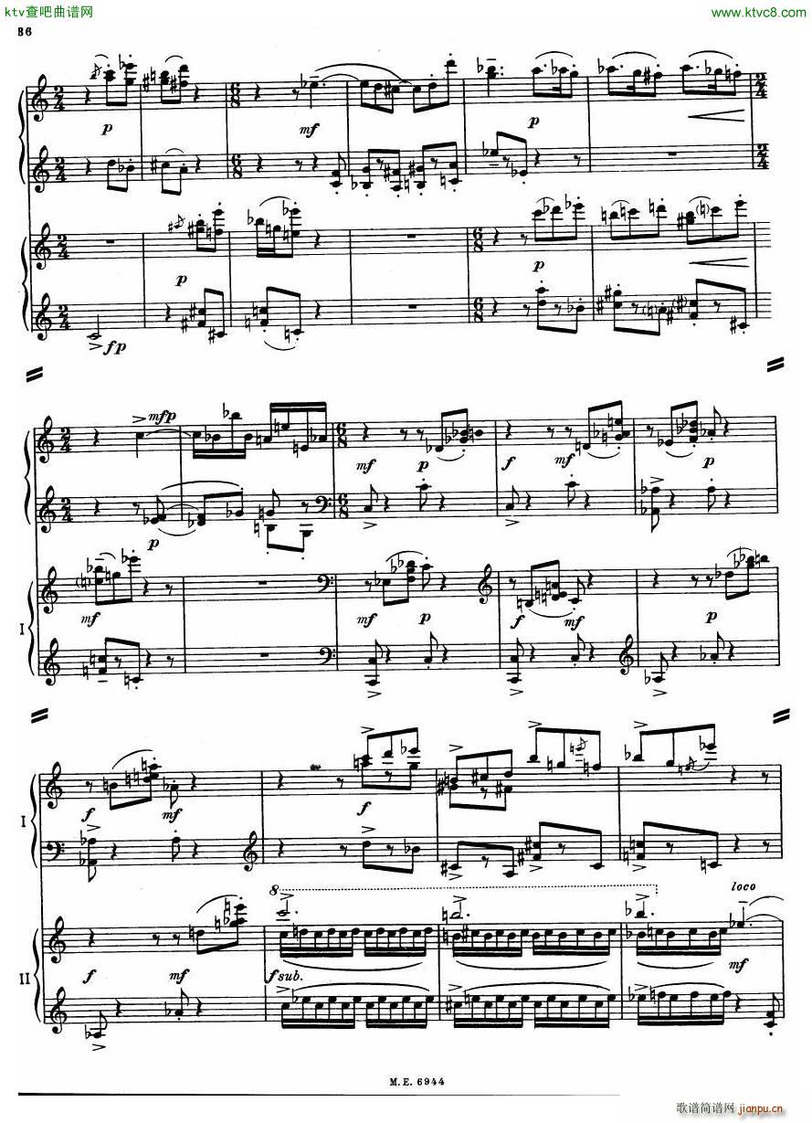 Auric Partita for two pianos36