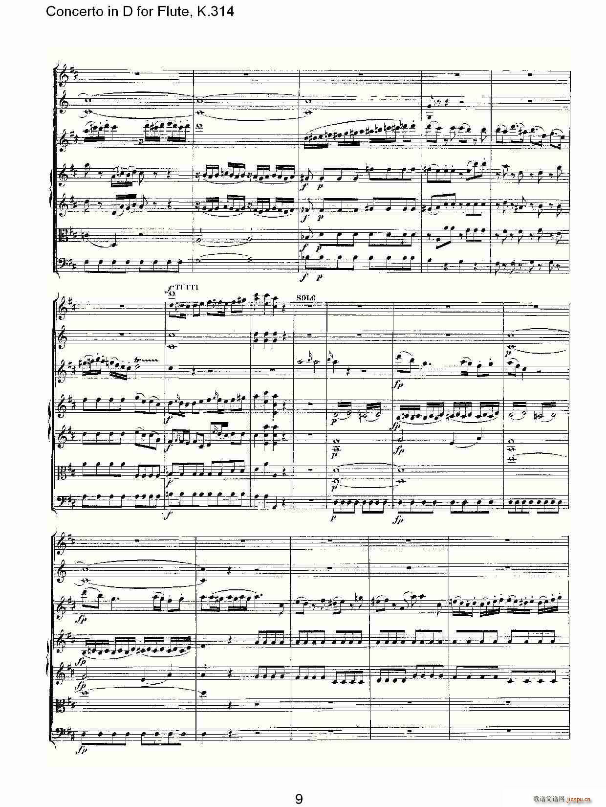 Concerto in D for Flute, K.314（D调长笛协奏曲, K.314）9
