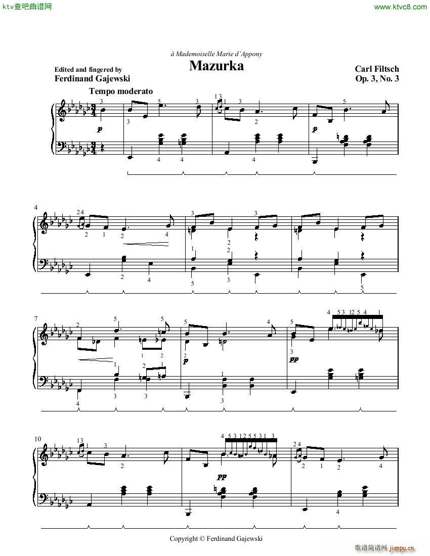 Filtsch Mazurka1