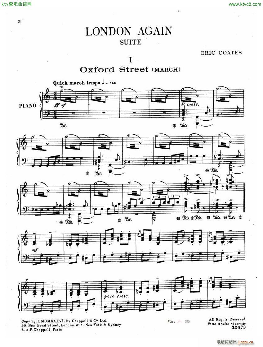 Coates London Again Piano Suite3