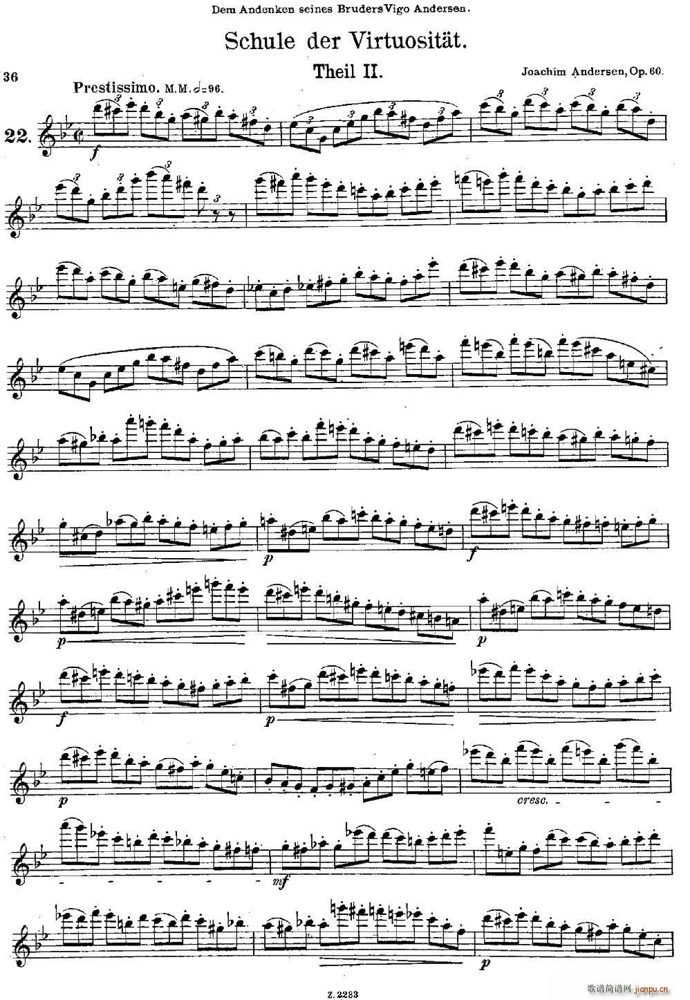 Schule der Virtuosit?t Op 60（22）1
