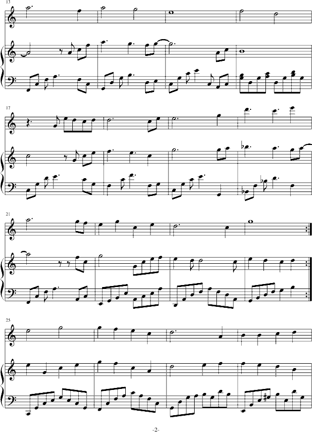 绿色的梦（献给地球一小时）-钢琴谱(钢琴曲)-白世勋2