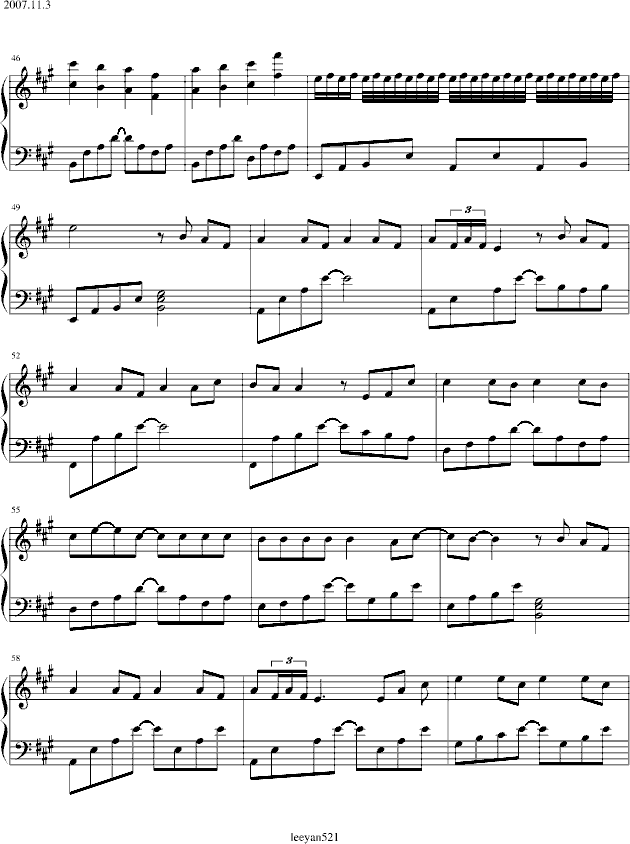 青花瓷-（钢琴版）-钢琴谱(钢琴曲)-周杰伦4