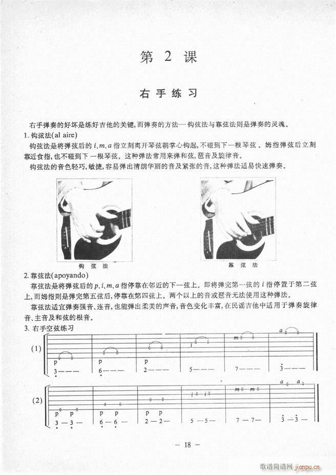 民谣吉他教程 目录前言 1-6023