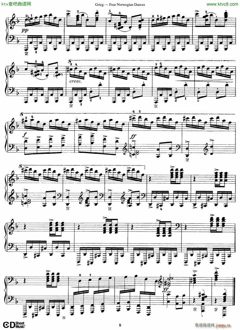 Grieg Four Norwegian Dances8