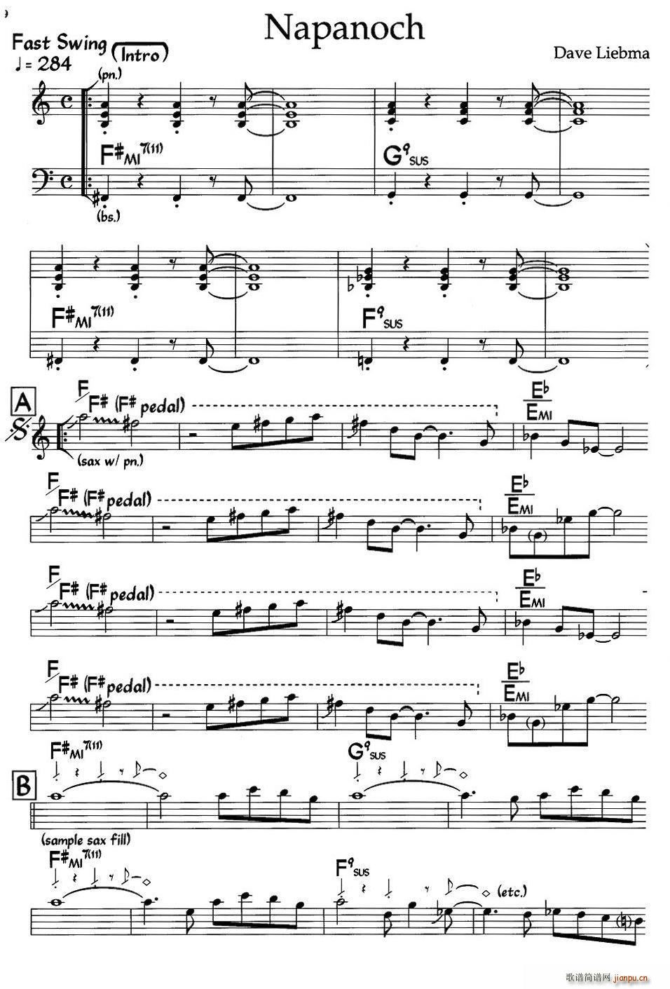 Napanoch（爵士钢琴曲）1