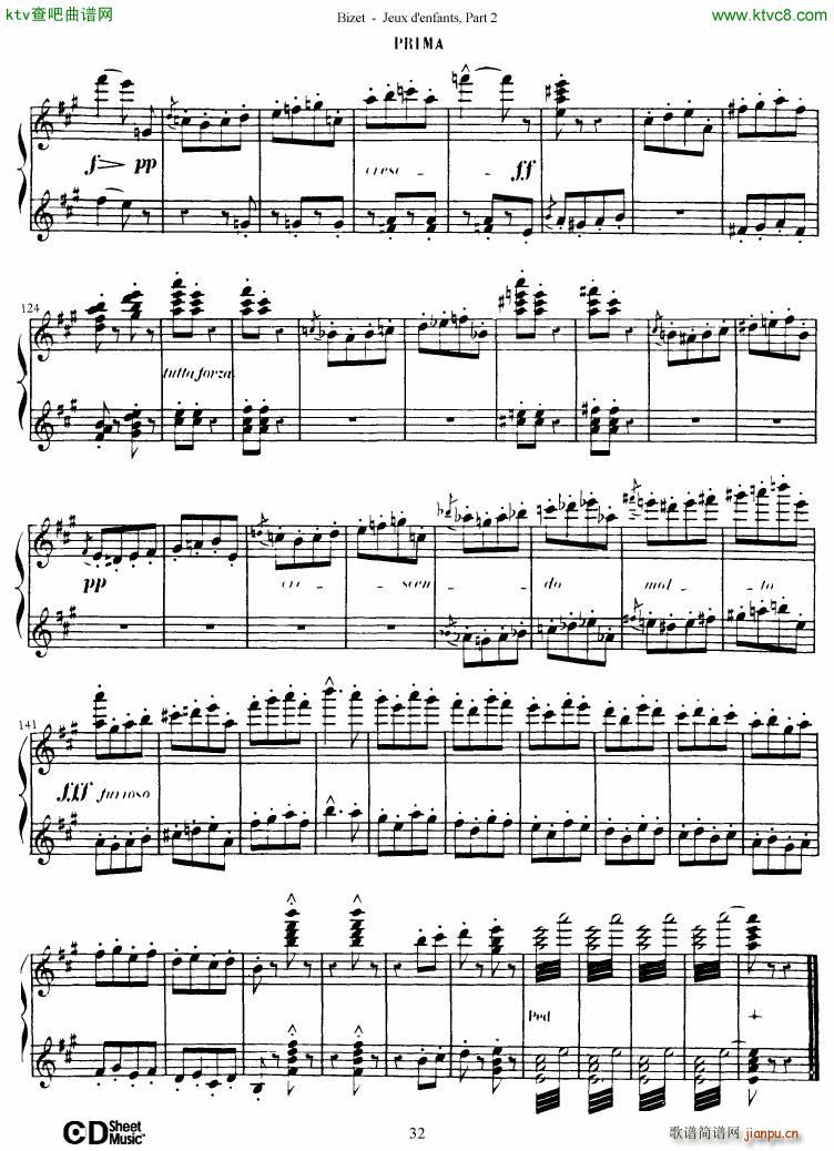 Bizet Jeaux d Enfants Part II33