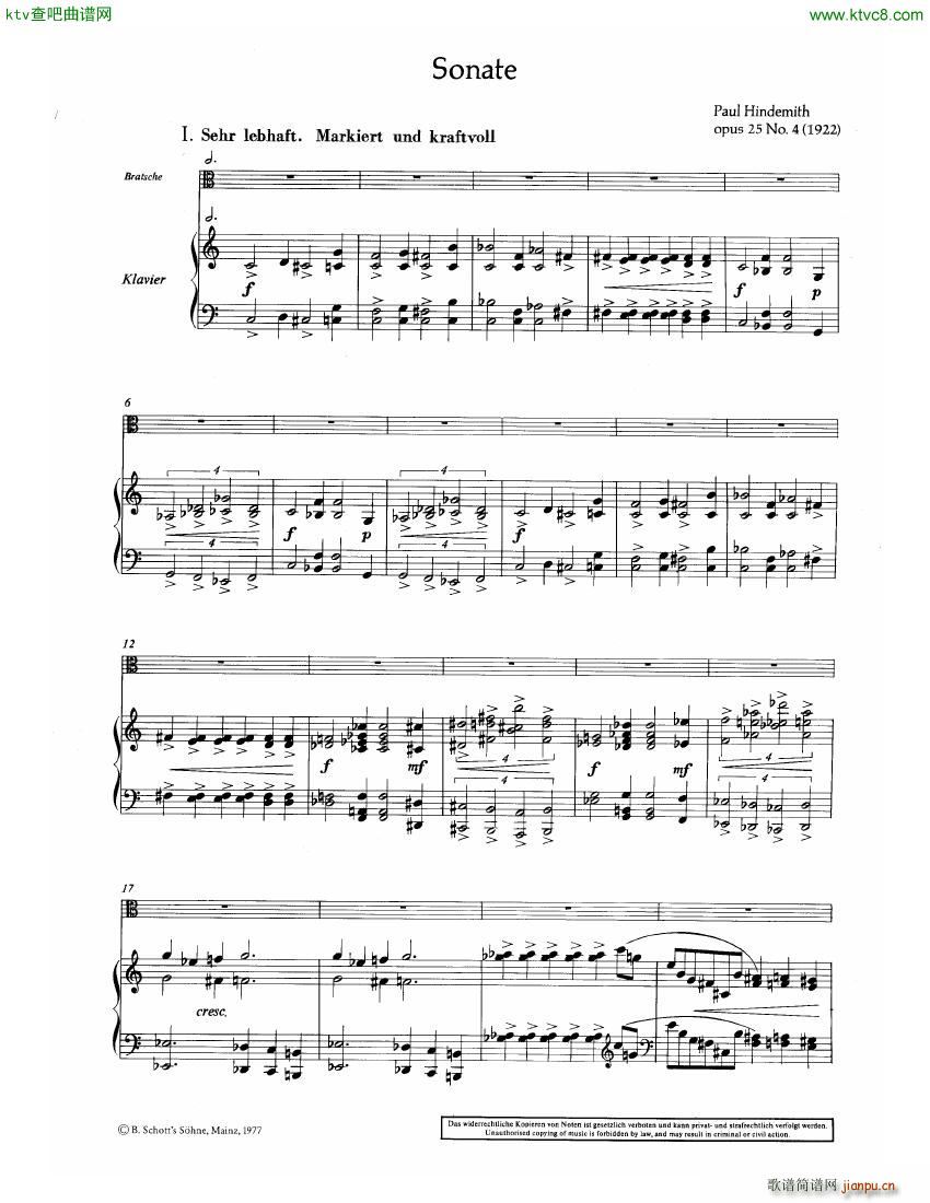 Hindemith Sonata 1 pn Part1