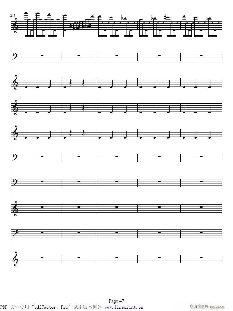 维瓦尔蒂  四季 夏  小提琴协奏曲41-48-提琴7