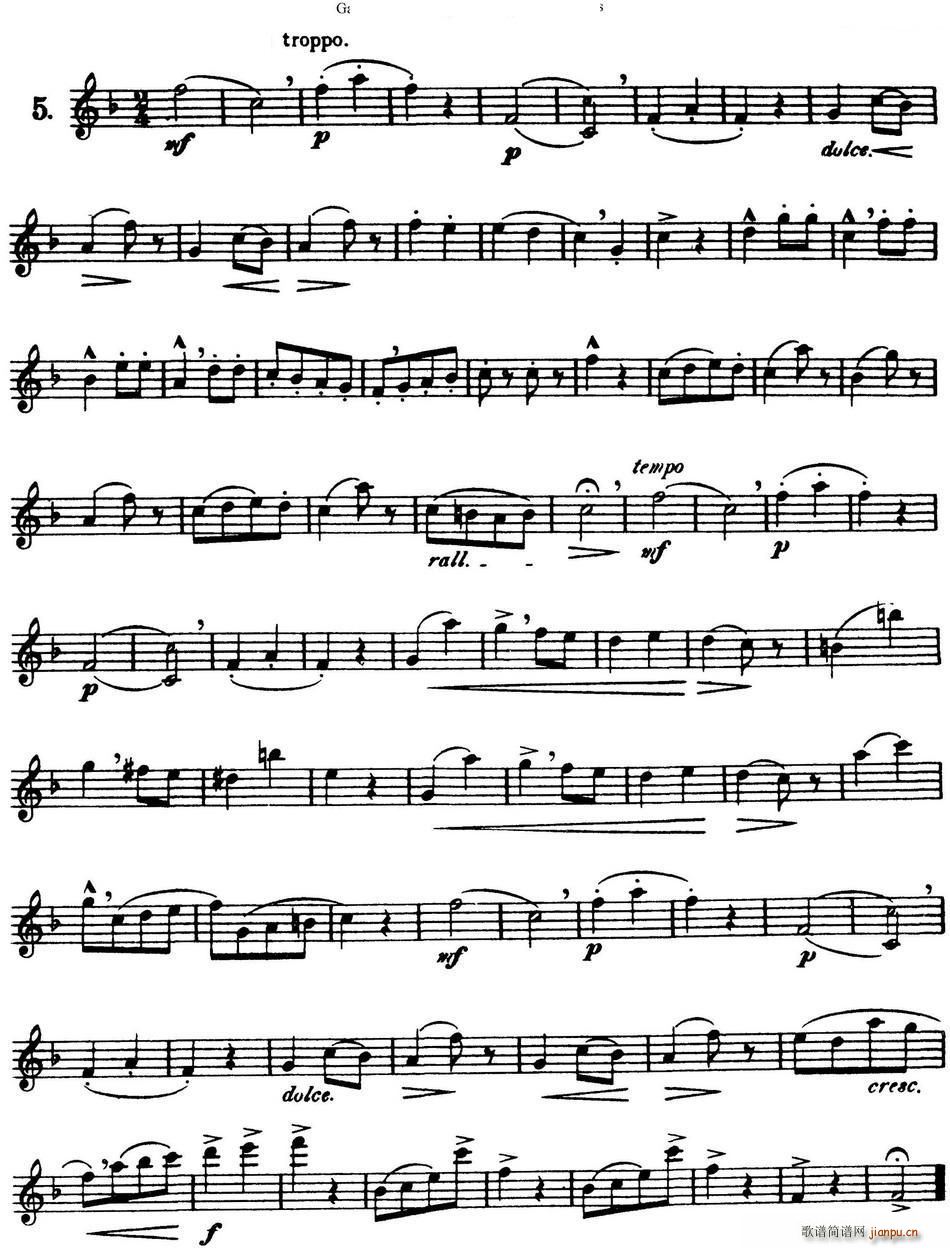 三十首基础及提高练习曲(NO 5)1