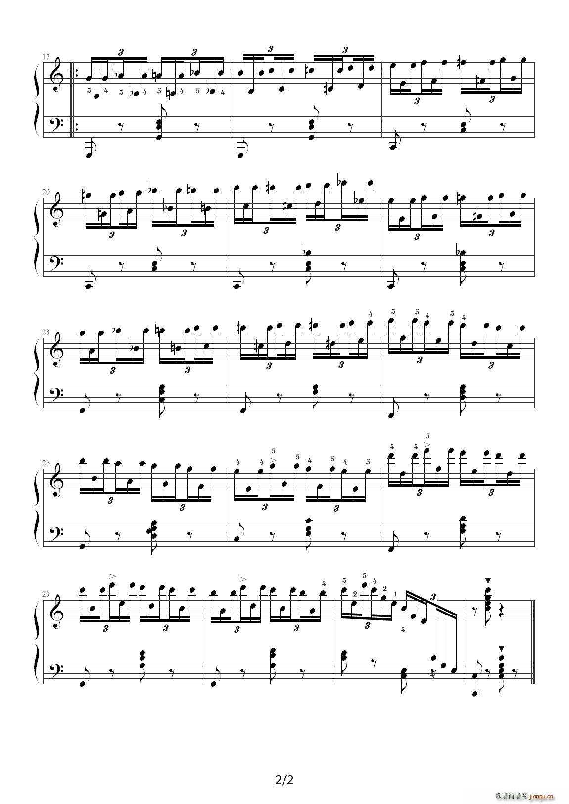 车尔尼299 No 28 C调2