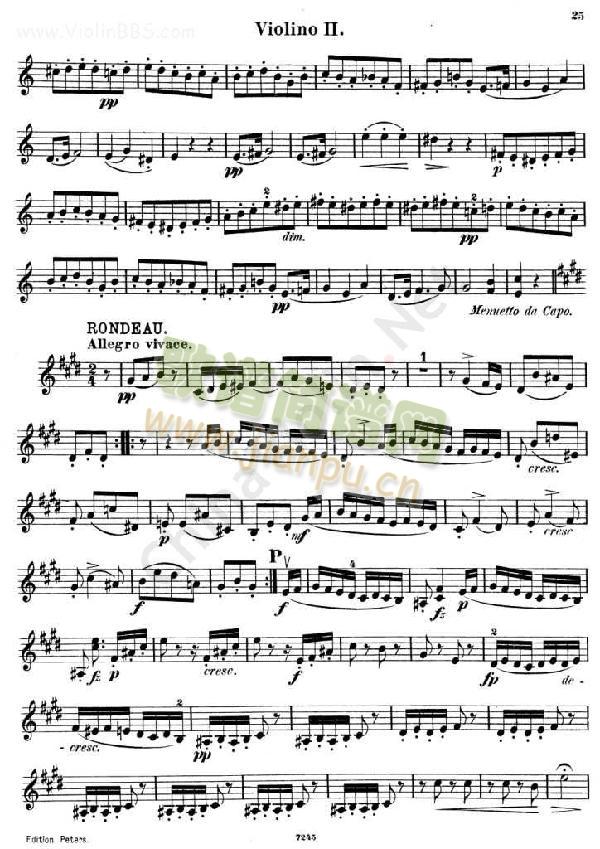 四重奏《QUARTETTO Op.125.No.2》第二小提琴6