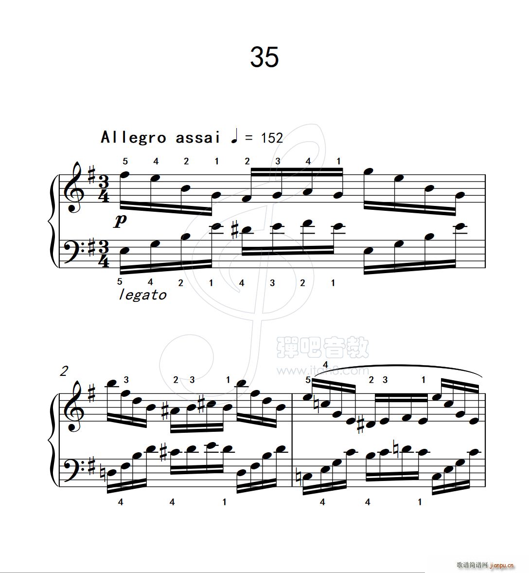 练习曲 35(克拉莫钢琴练习曲60首)1