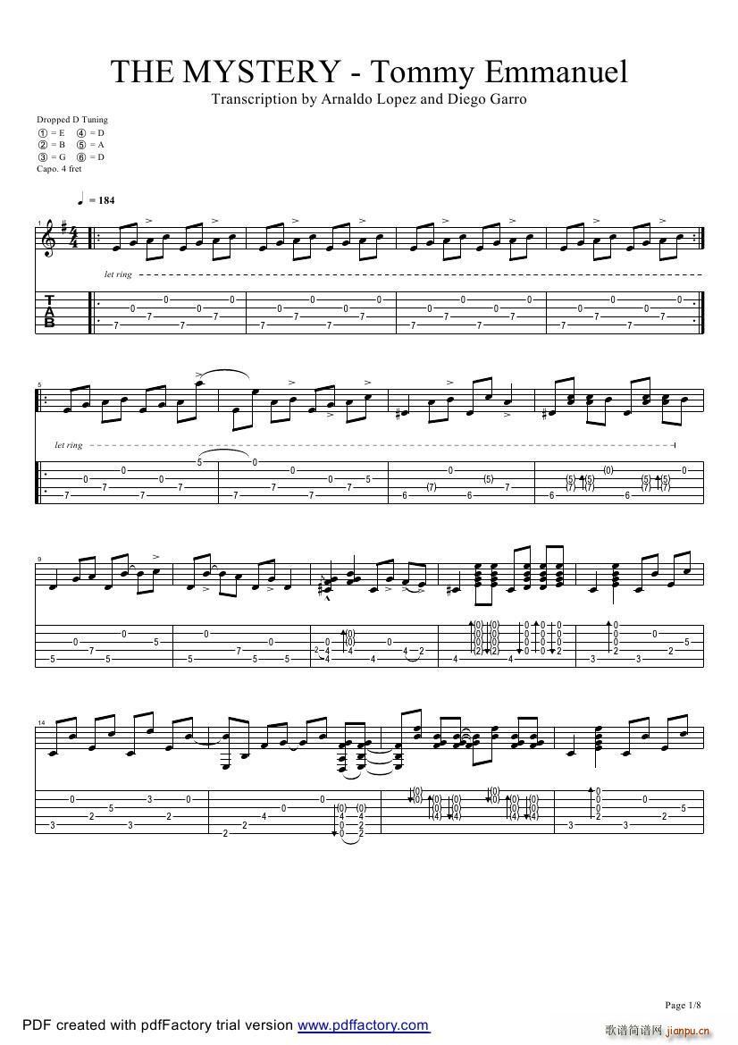 tommy emmanuel the mystery 2（指弹吉它）1