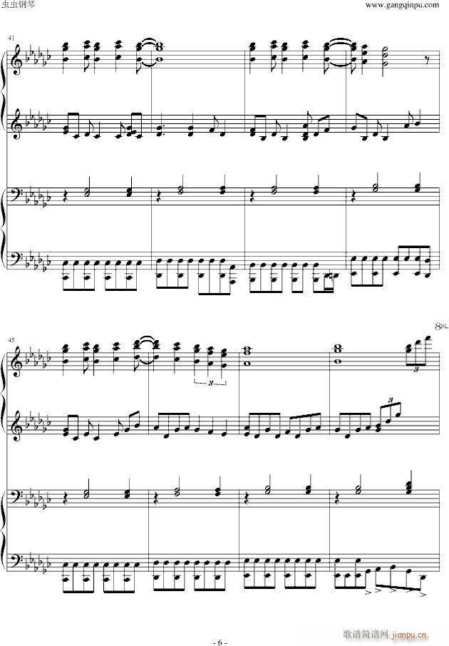 【】火影忍者主题曲yura yura，钢琴四手_火影忍者6