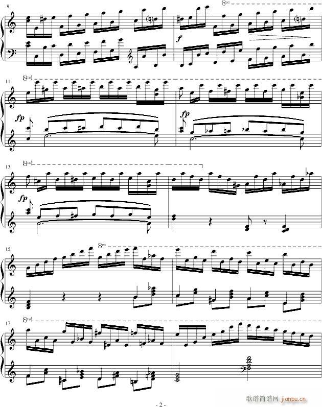 十二首练习形式的钢琴练习曲1_李斯特2