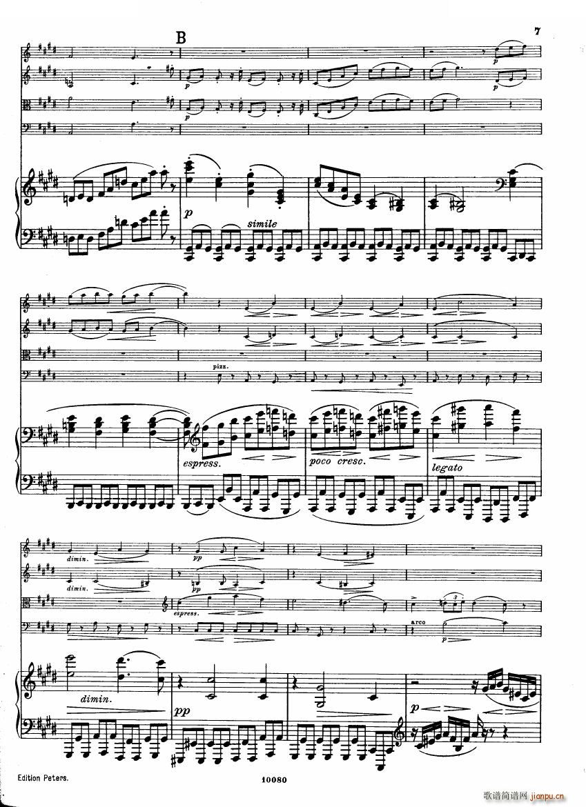 Brahms op 34 Piano Quintet f-minor score（一）6